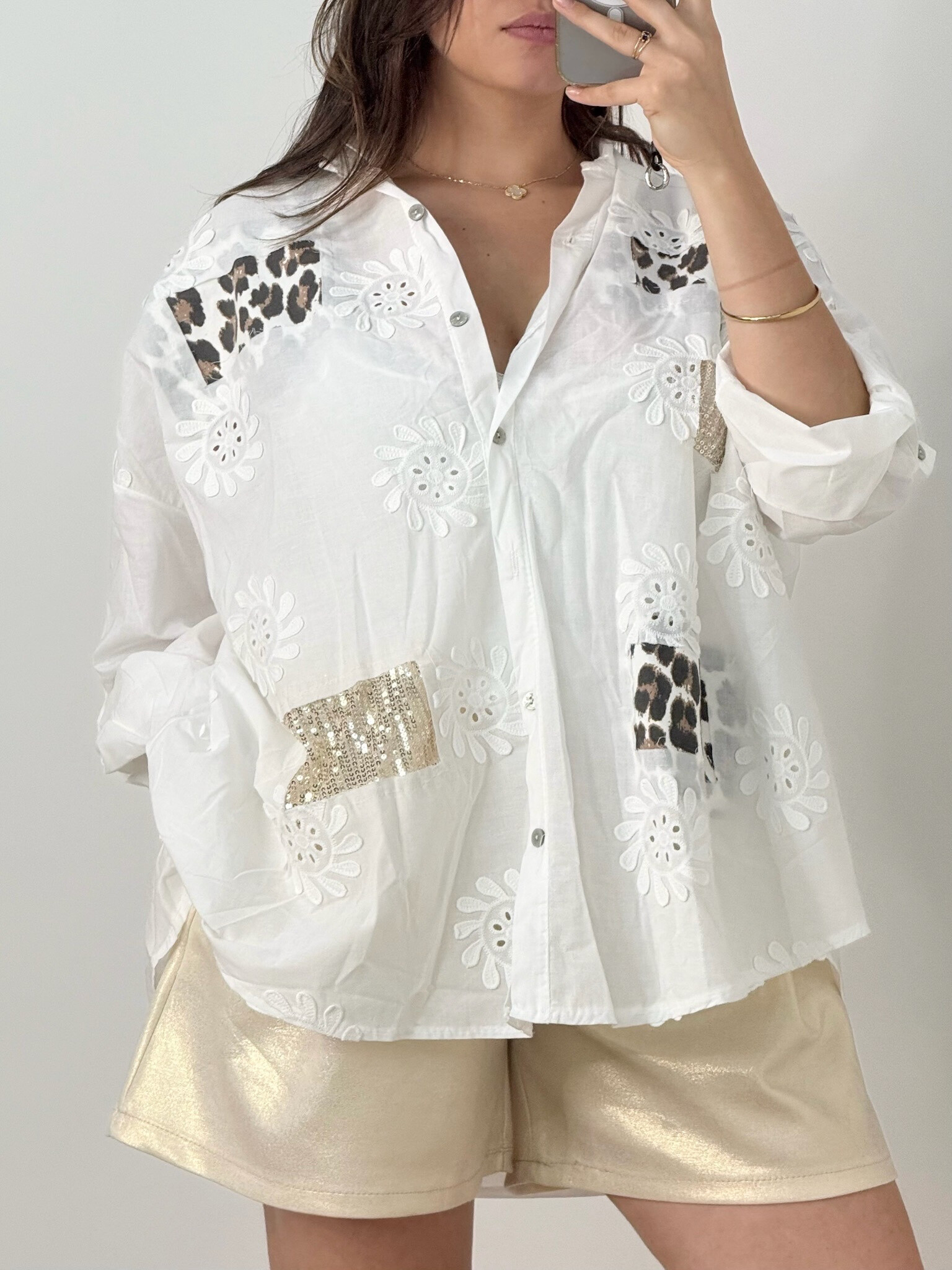 Mayorista MINA ROSA Grande Taille - camisa
