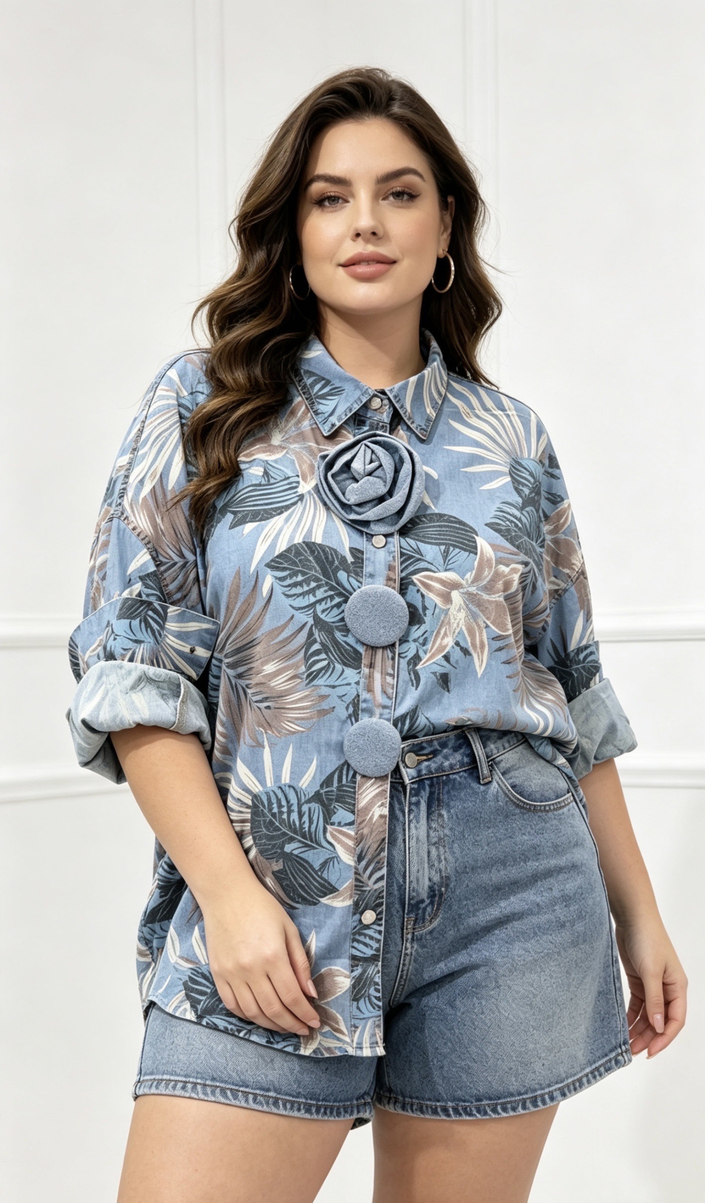 Mayorista MINA ROSA Grande Taille - Camisa
