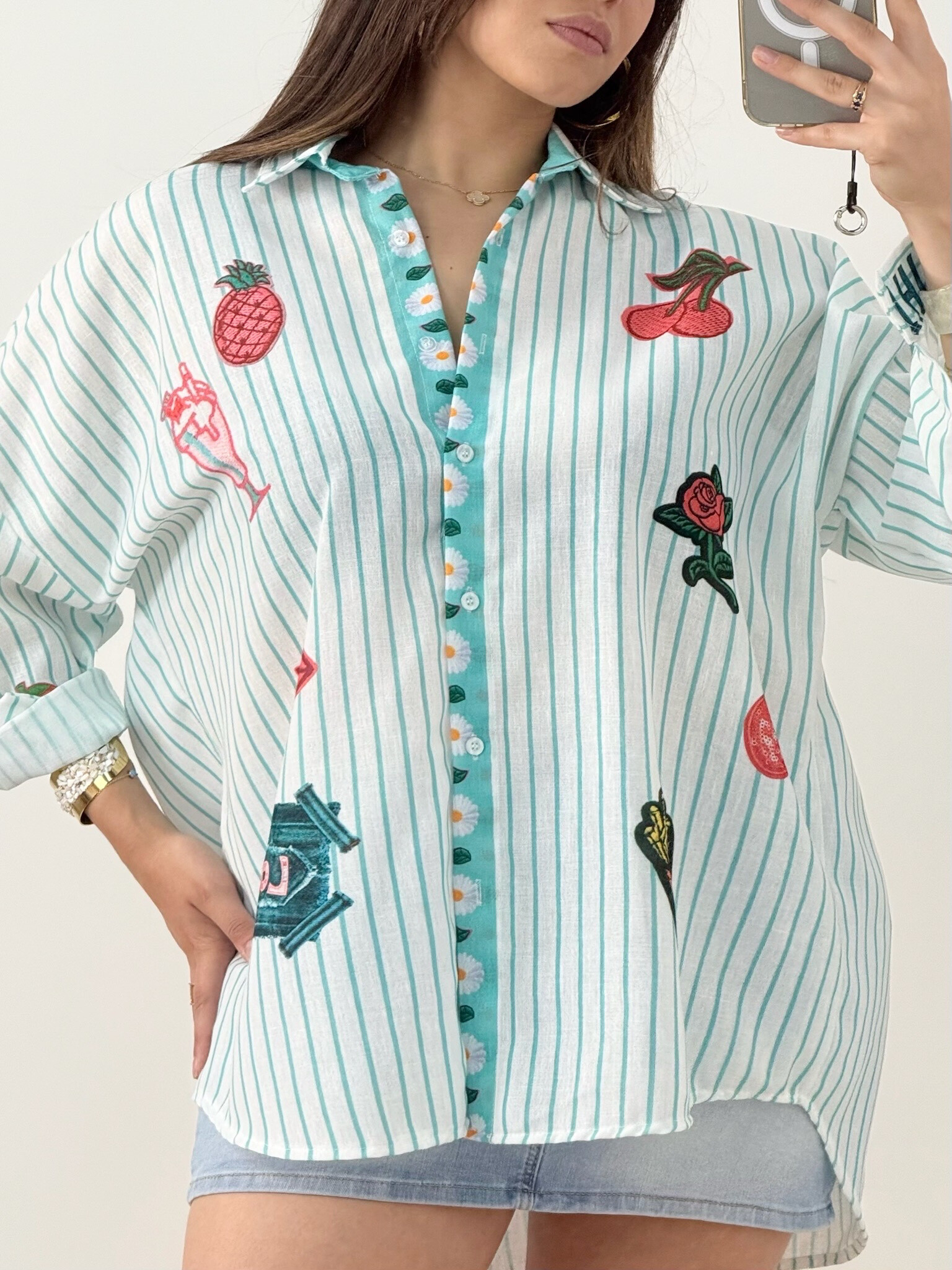 Mayorista MINA ROSA Grande Taille - camisa