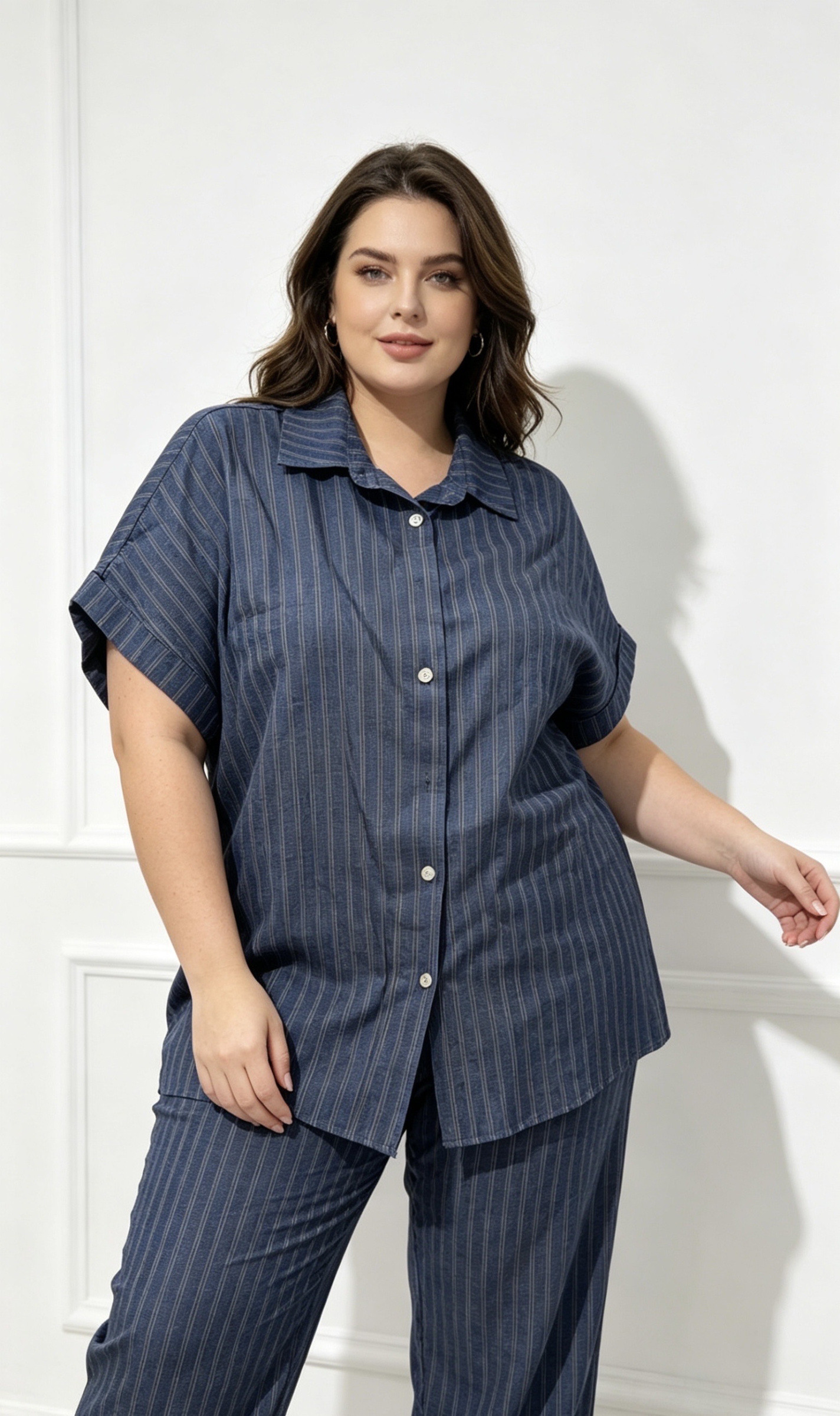 Grossiste MINA ROSA Grande Taille - Chemise