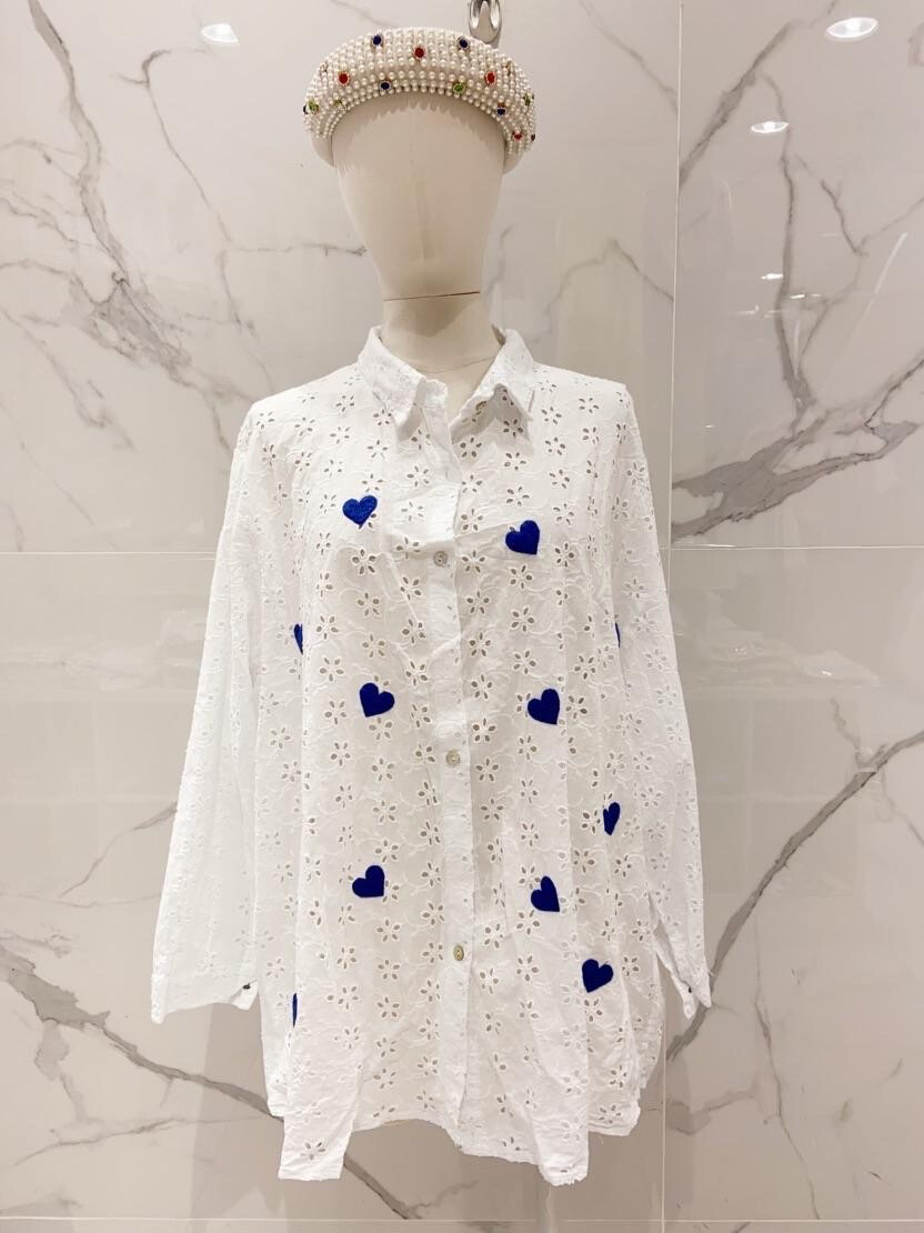Mayorista MINA ROSA Grande Taille - Camisa de encaje