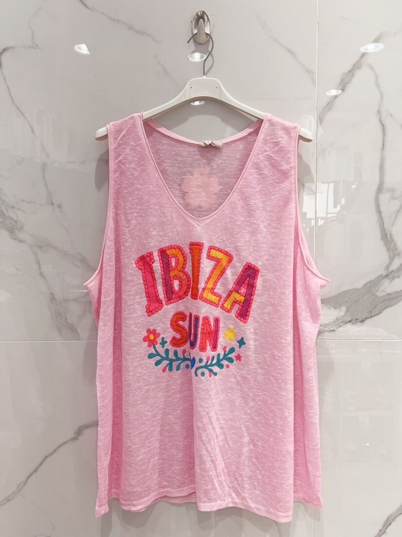 Mayorista MINA ROSA Grande Taille - Camiseta sin mangas descolorida