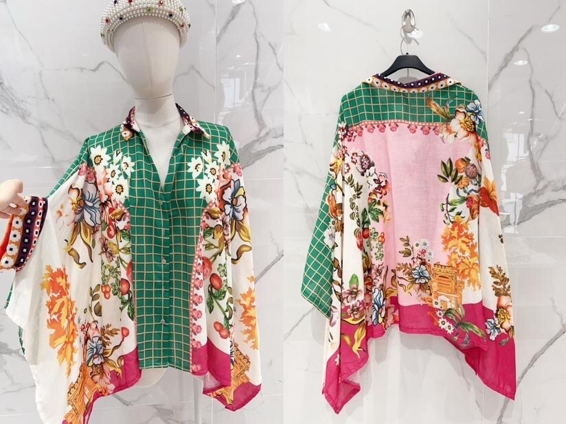Großhändler MINA ROSA Grande Taille - Poncho