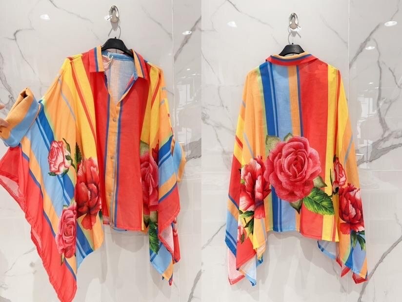 Großhändler MINA ROSA Grande Taille - Poncho