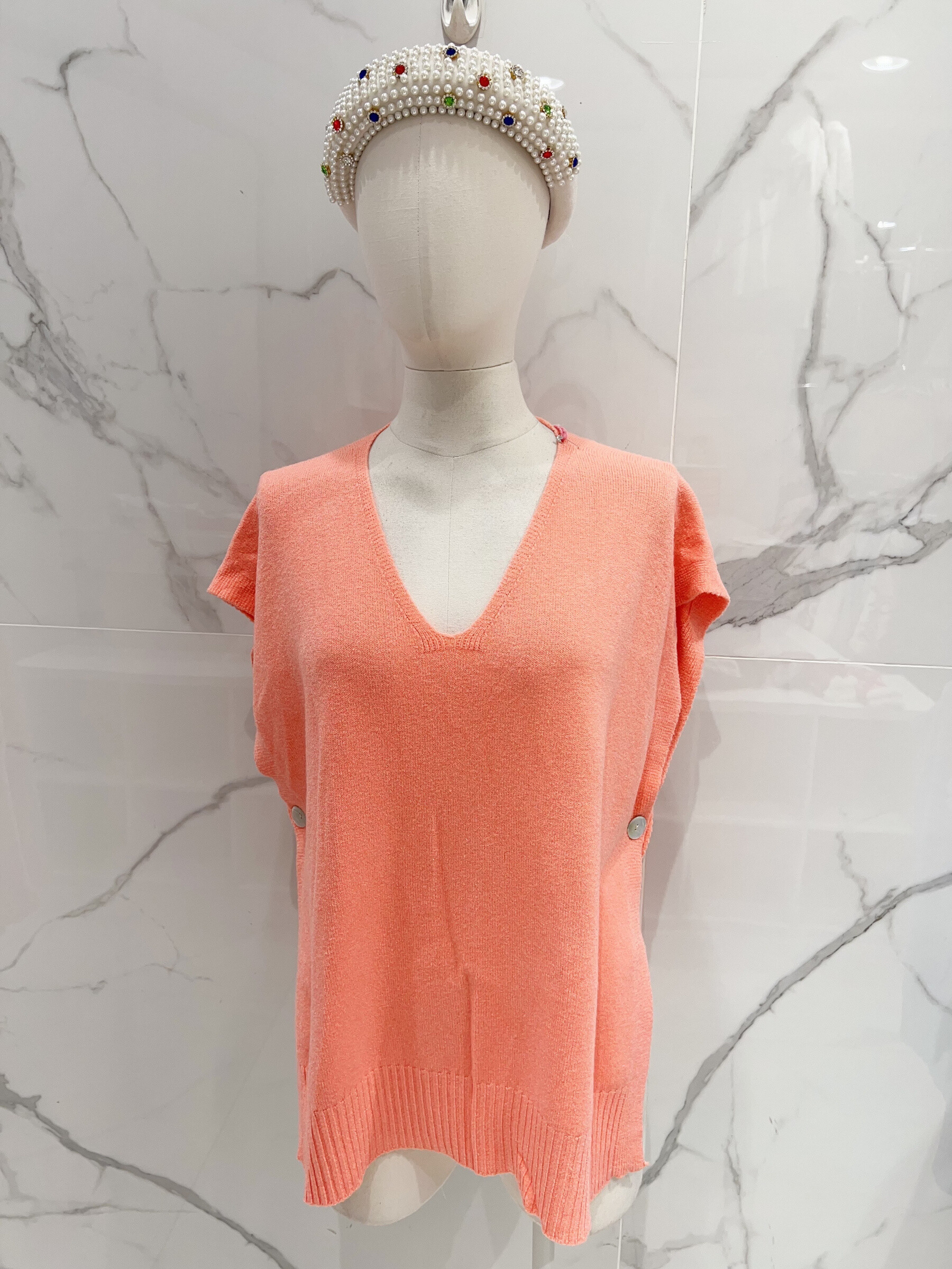 Grossiste MINA ROSA Grande Taille - pull sans manche