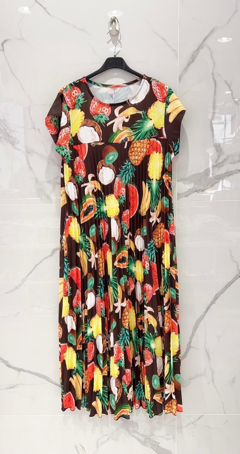 Mayorista MINA ROSA Grande Taille - vestidos plisados