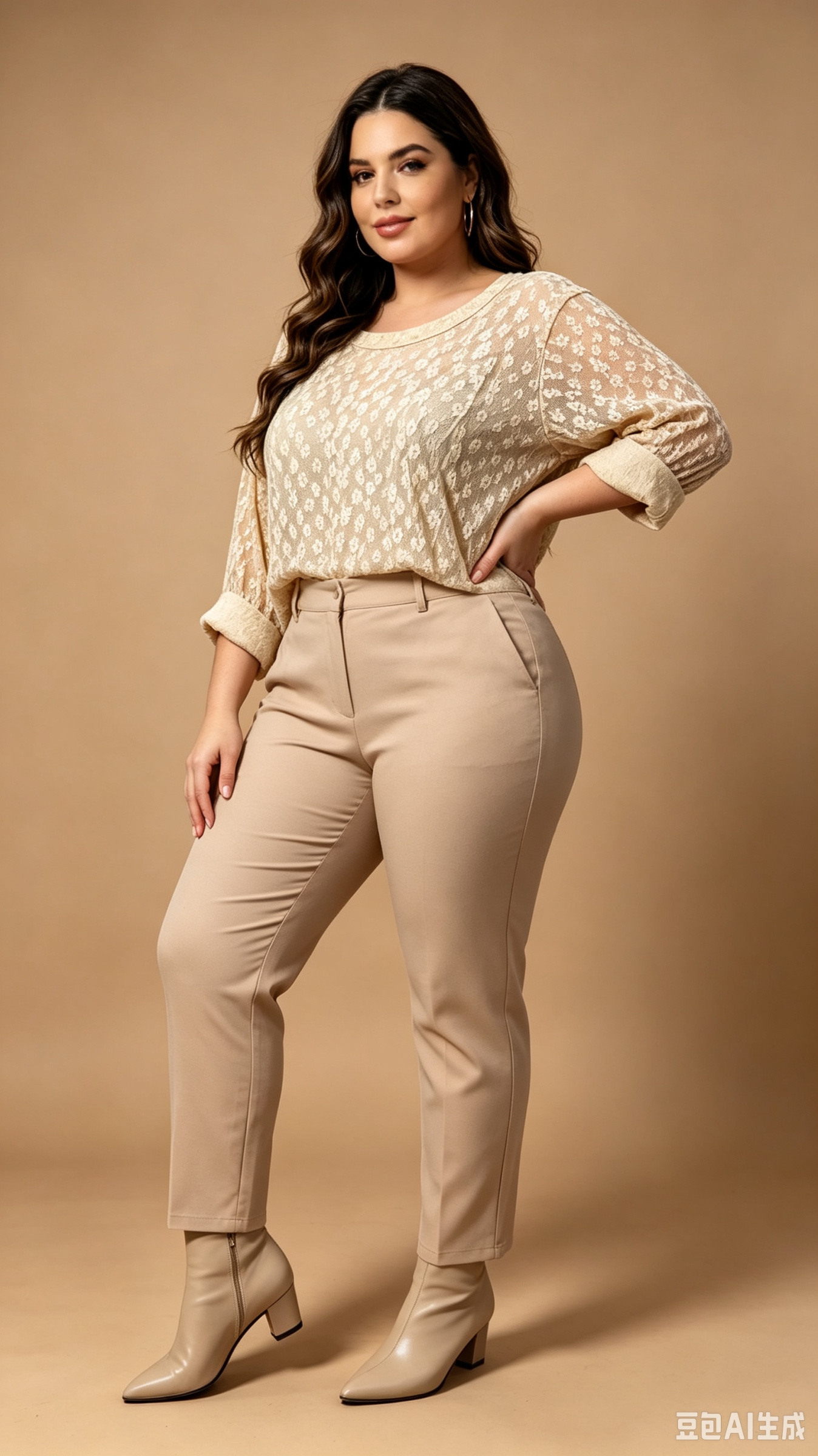 Mayorista MINA ROSA Grande Taille - Top de encaje