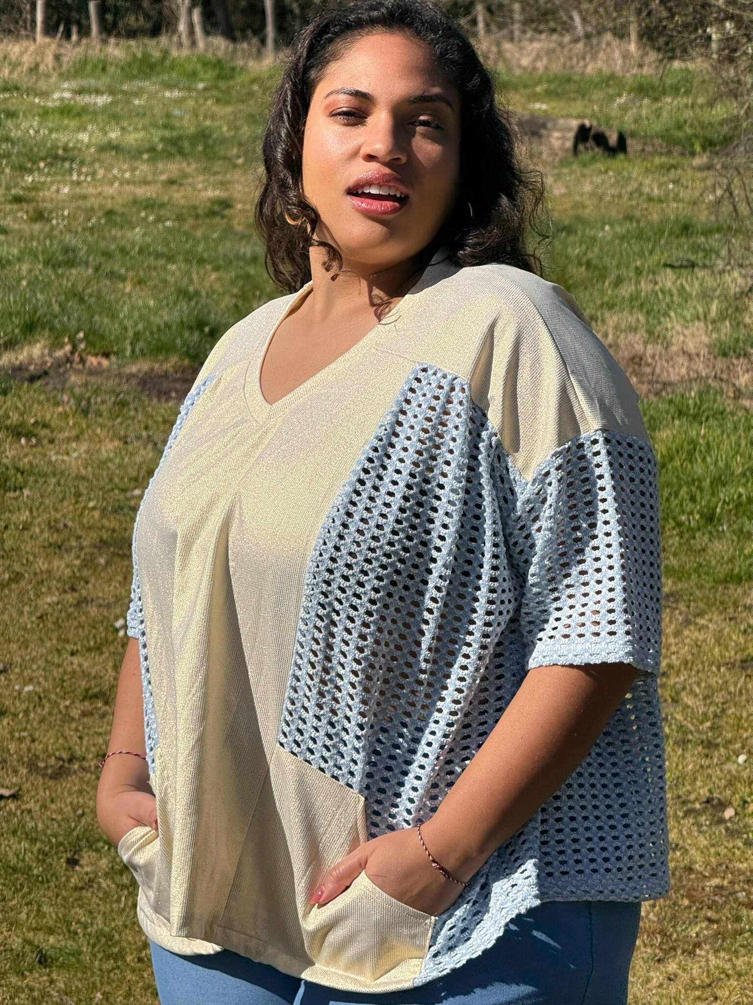 Grossiste MINA ROSA Grande Taille - top
