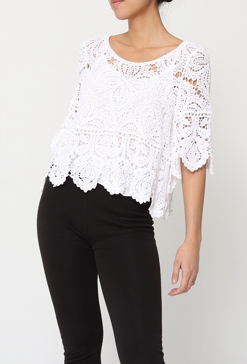 Wholesaler Miss Azur - 2-In-1 Lace Top