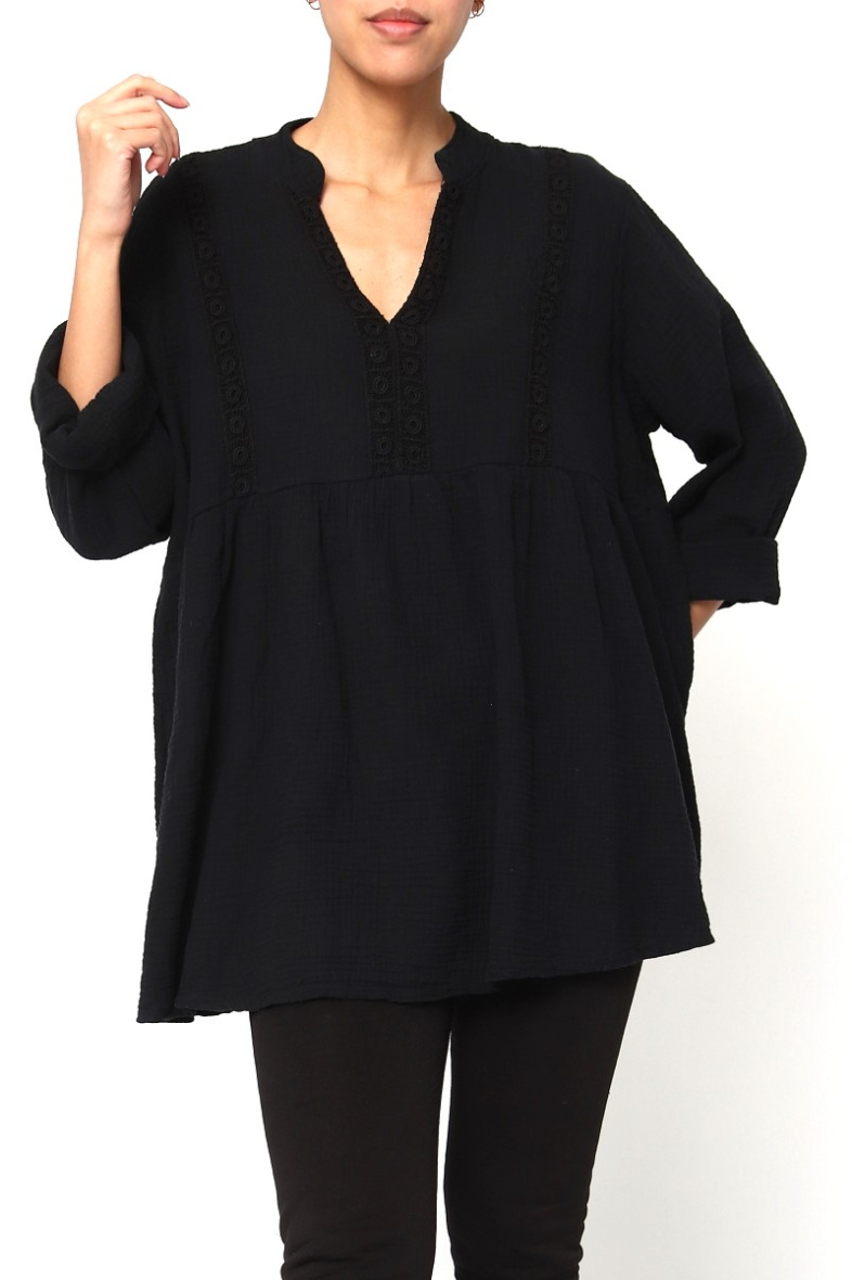 Wholesaler Miss Azur - Cotton gauze blouse