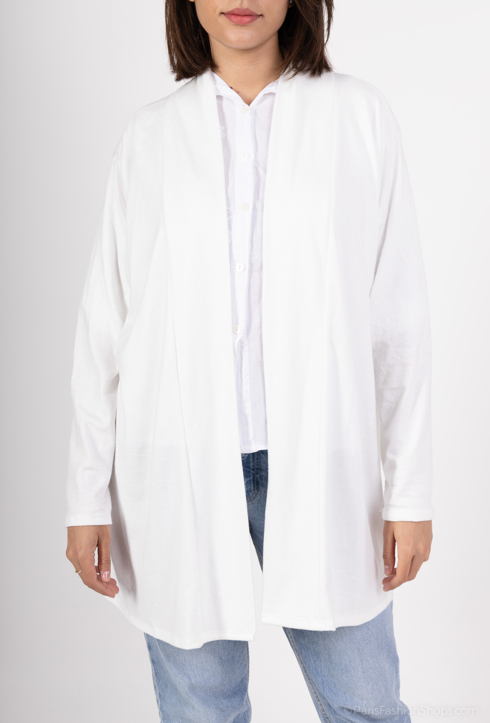 Wholesaler Miss Azur - Mid-length long-sleeved cardigan