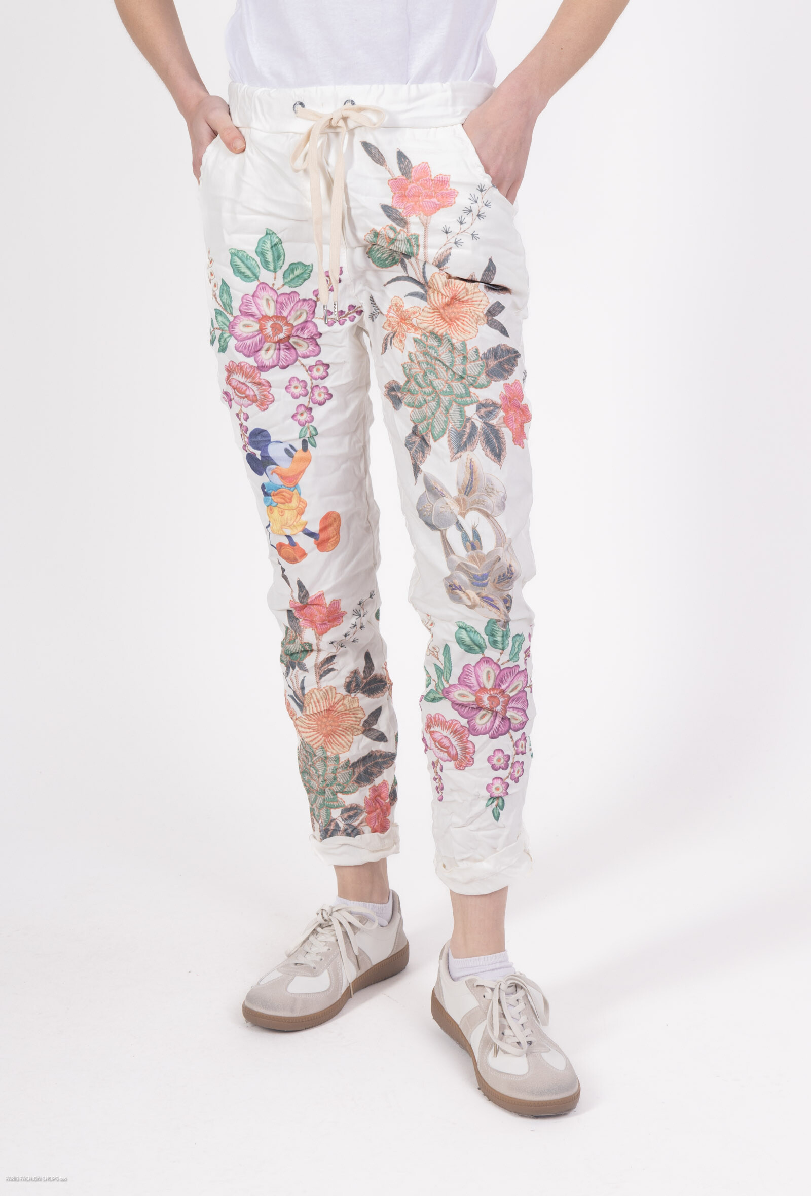 Wholesaler Miss Azur - Crumpled panta-jogg printed