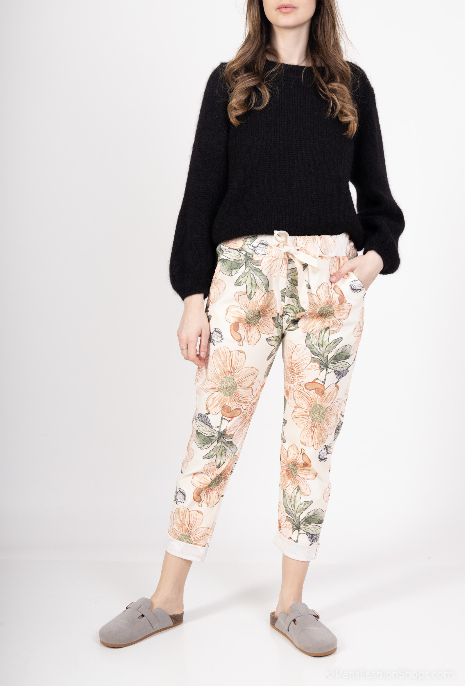 Wholesaler Miss Azur - Flower pants