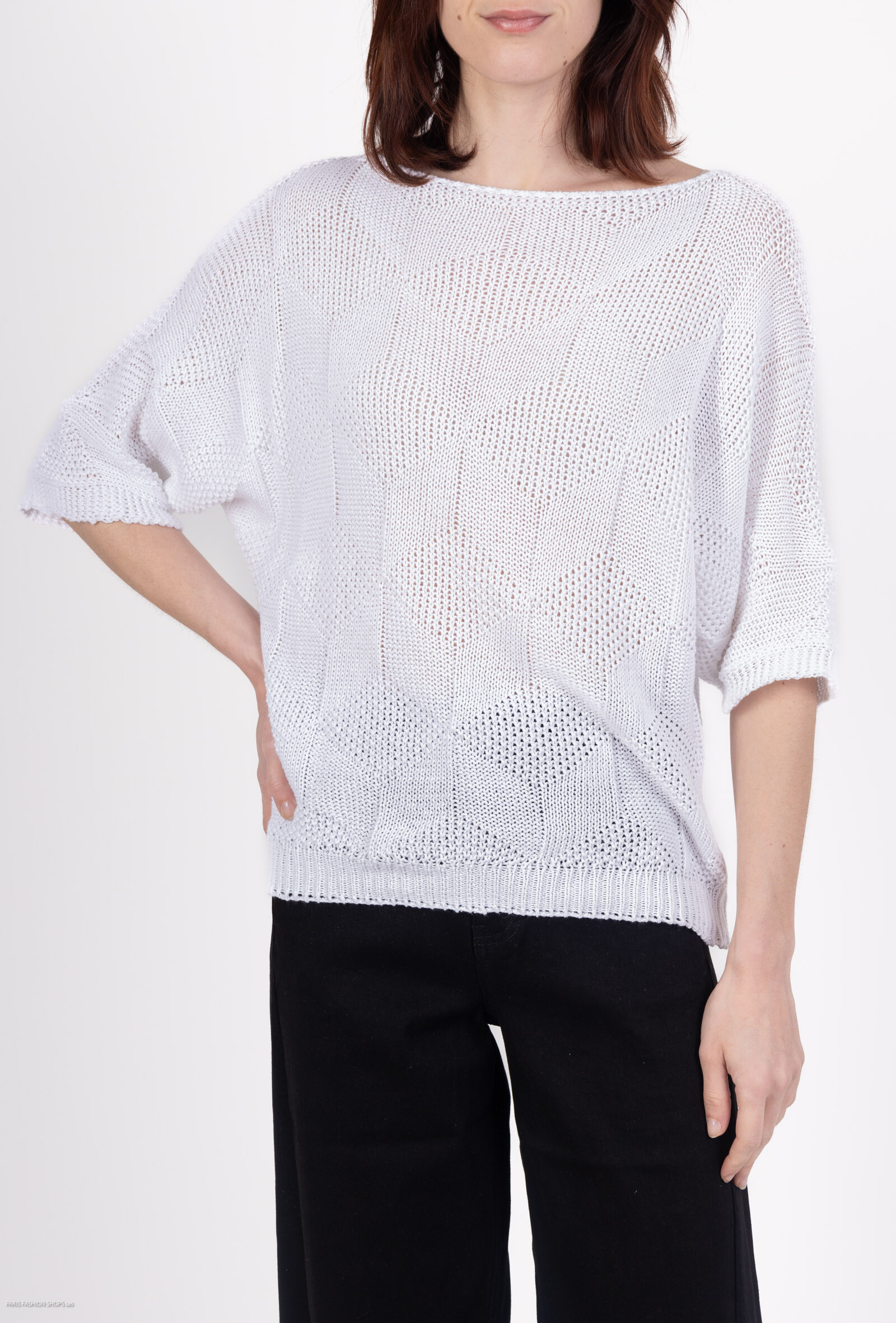 Wholesaler Miss Azur - Short lock knit sweater