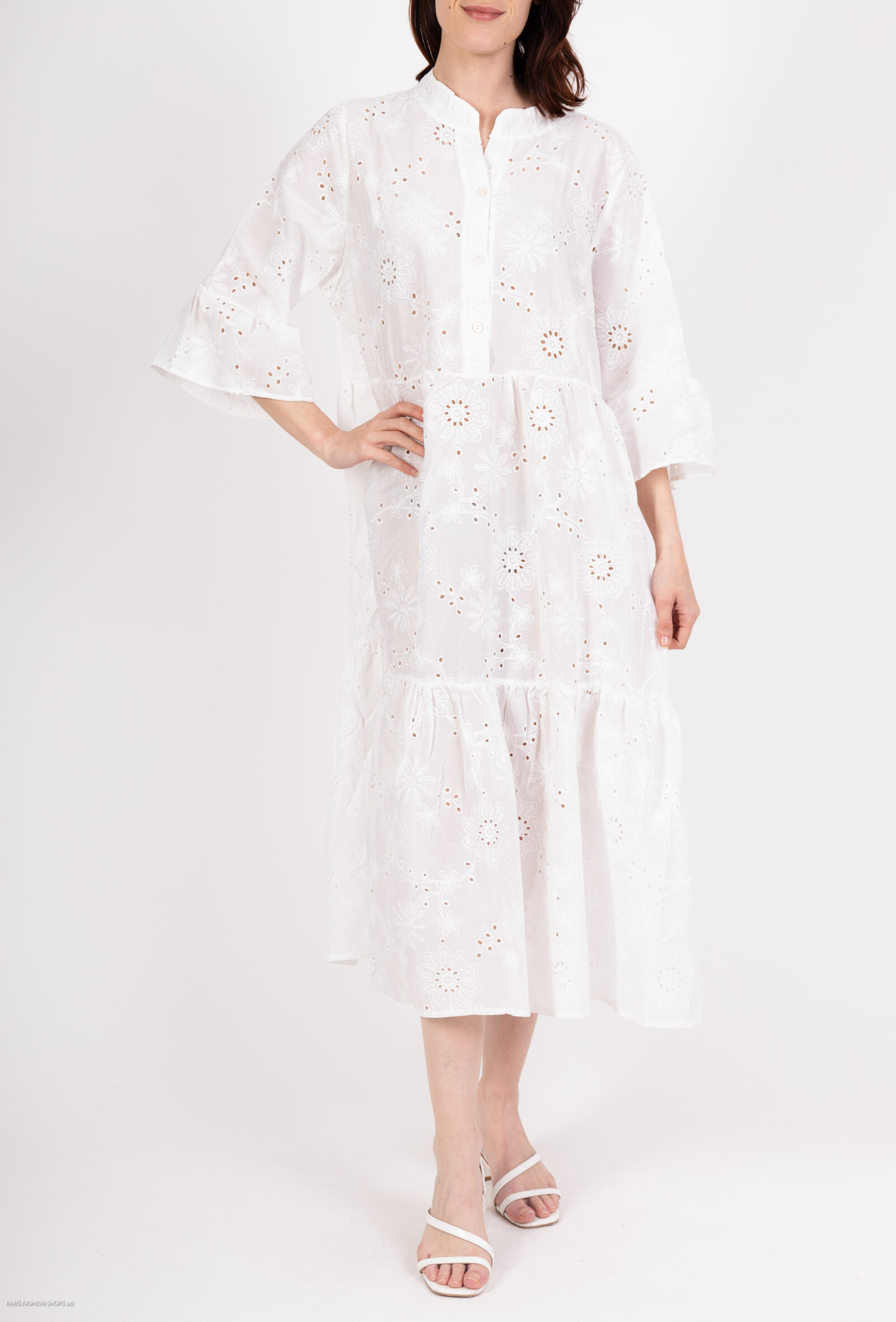 Wholesaler Miss Azur - Large English embroidery dress
