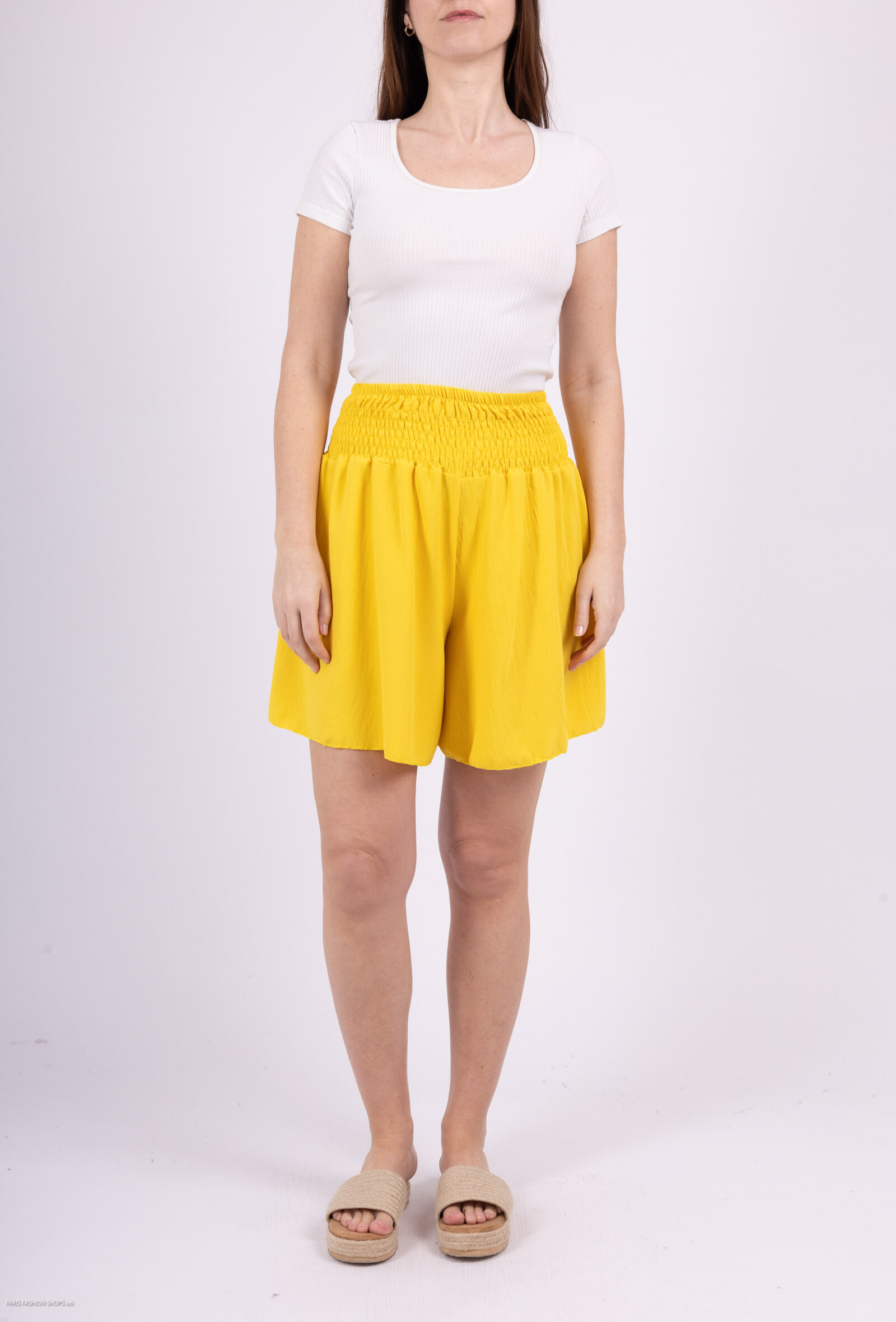 Großhändler Miss Azur - Große Shorts mit hoher elastischer Taille