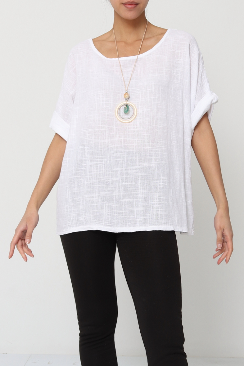 Großhändler Miss Azur - T-Shirt mit Kragen
