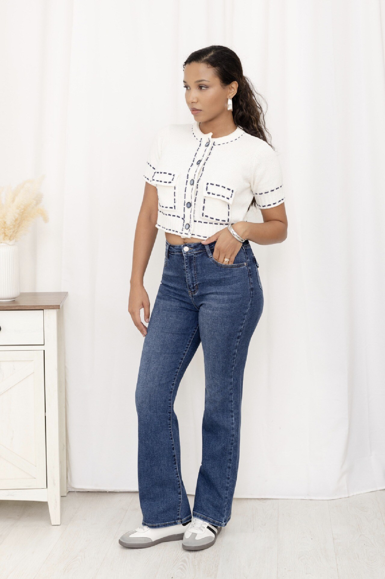 Grossiste Miss Bon - Jean wide leg