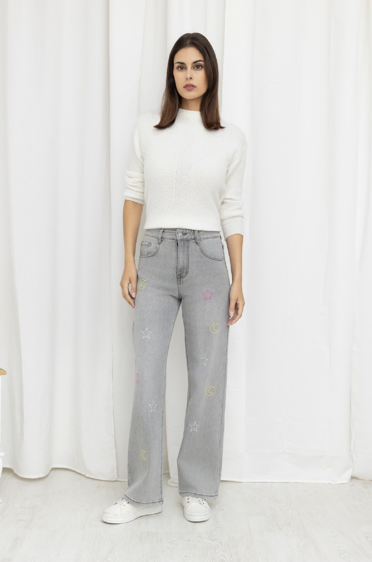 Großhändler Miss Bon - Weit geschnittene Jeans