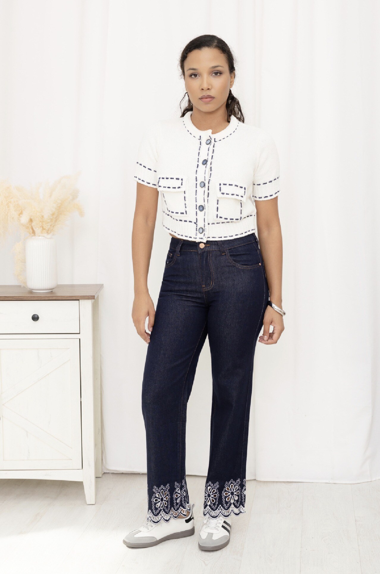 Grossista Miss Bon - Jeans a gamba larga speciale