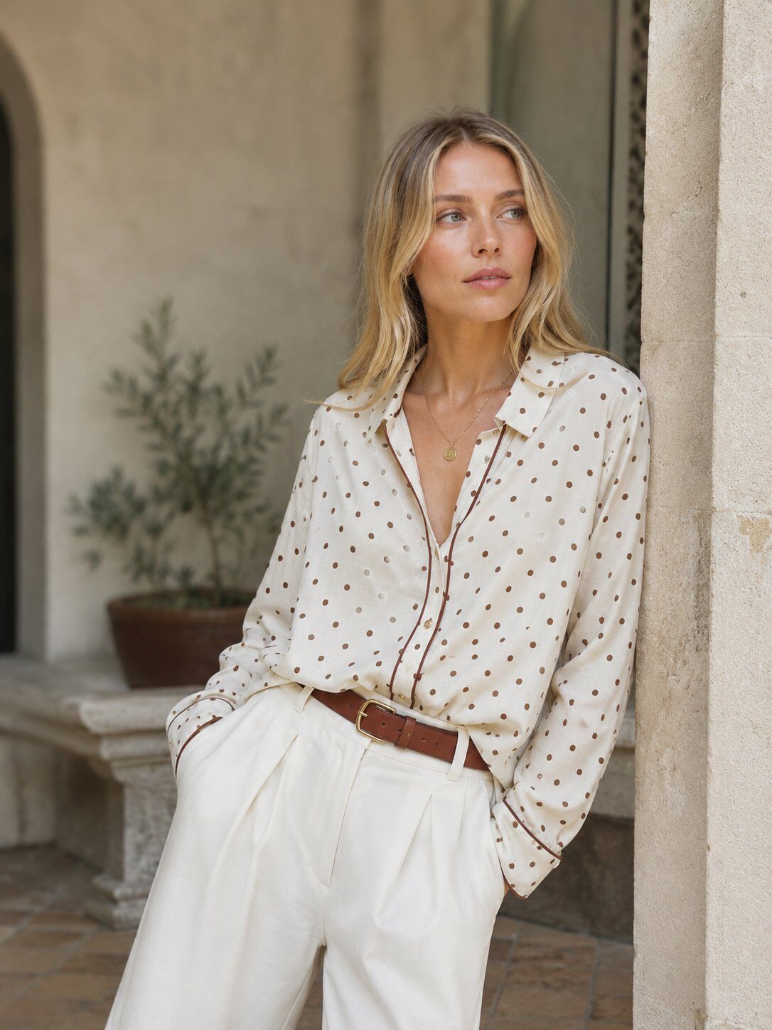 Mayorista Miss Charm - Camisa de lunares