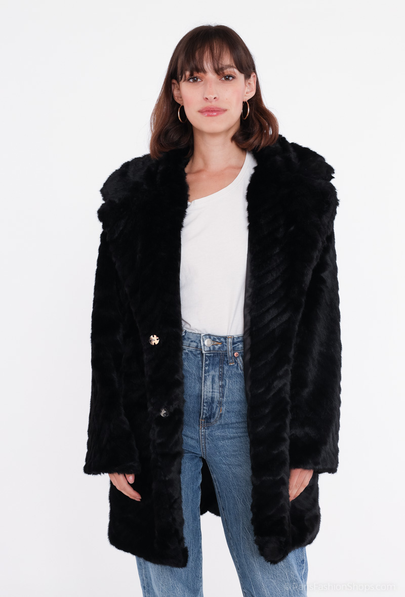 Grossiste Miss Charm - Manteau en peluche