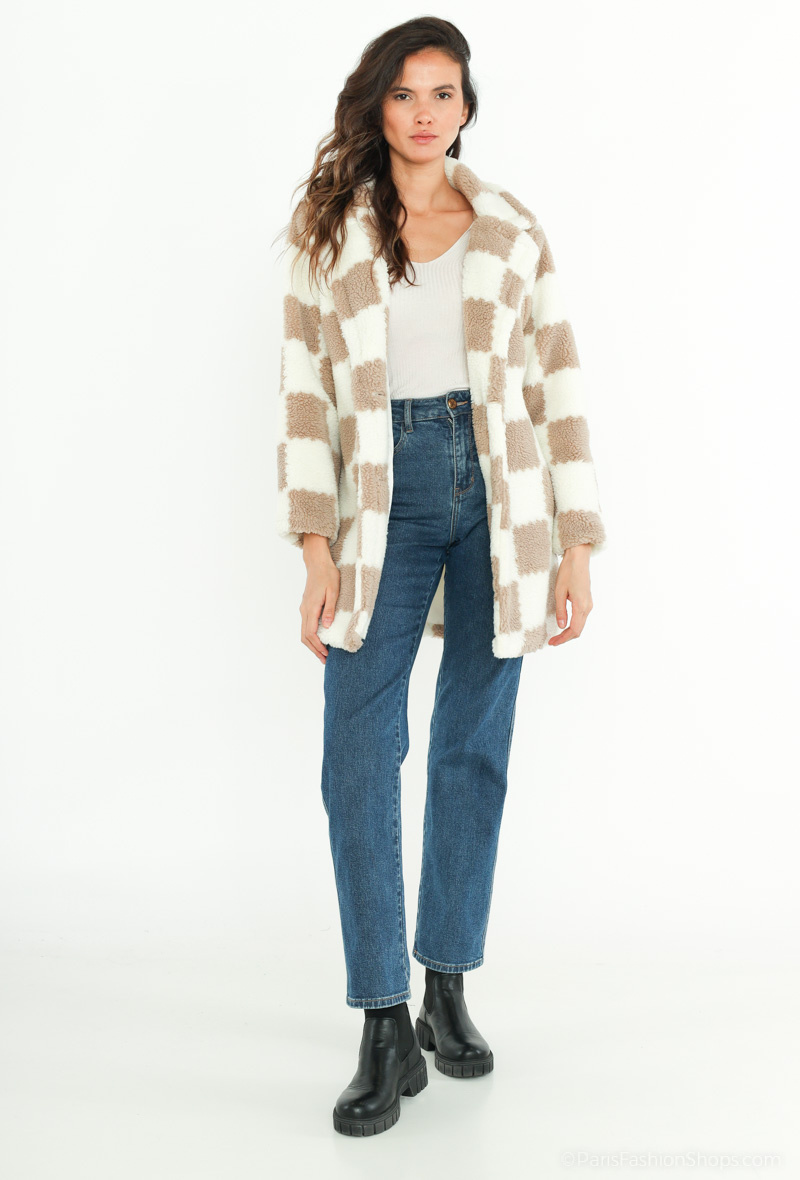 Grossista Miss Charm - Cappotto a quadri