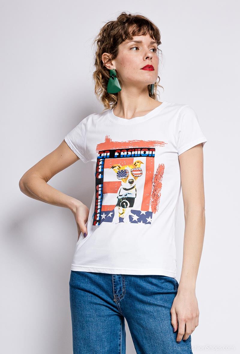 Mayorista Miss Charm - Camiseta con estampado