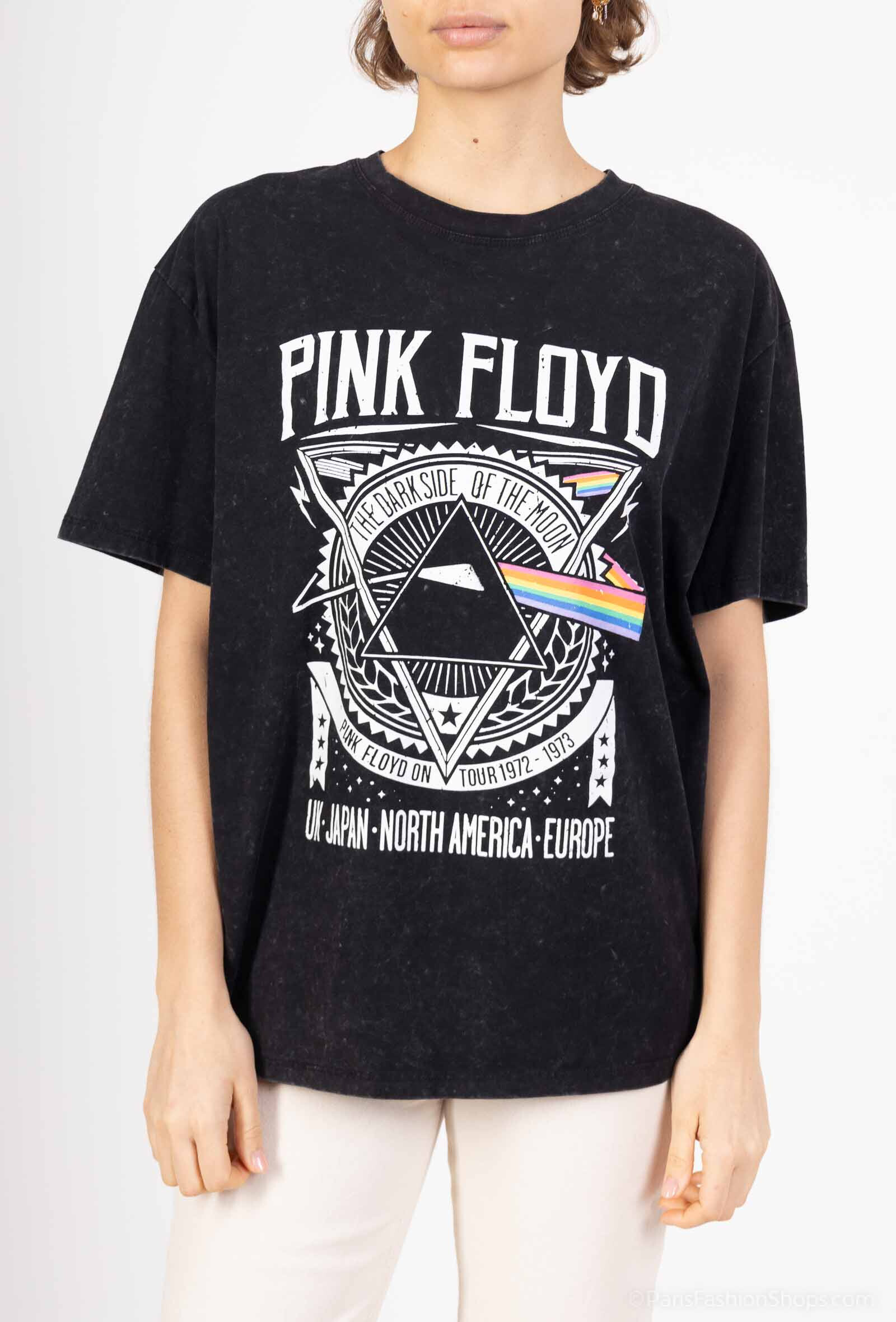 Grossiste Miss Charm - T-shirt à motif "pink floyd"