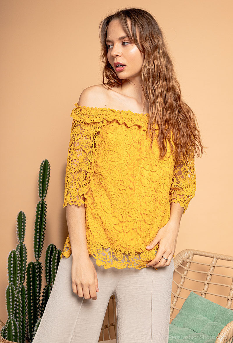 Wholesaler Miss Charm - Lace blouse