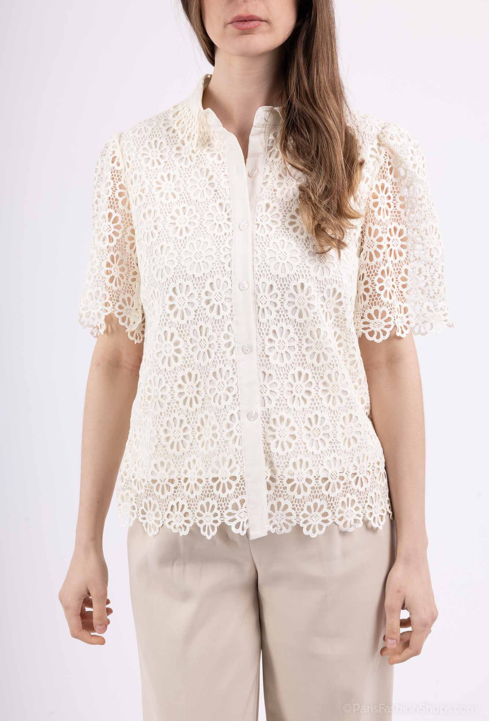 Wholesaler Miss Charm - Top with lace sleeves
