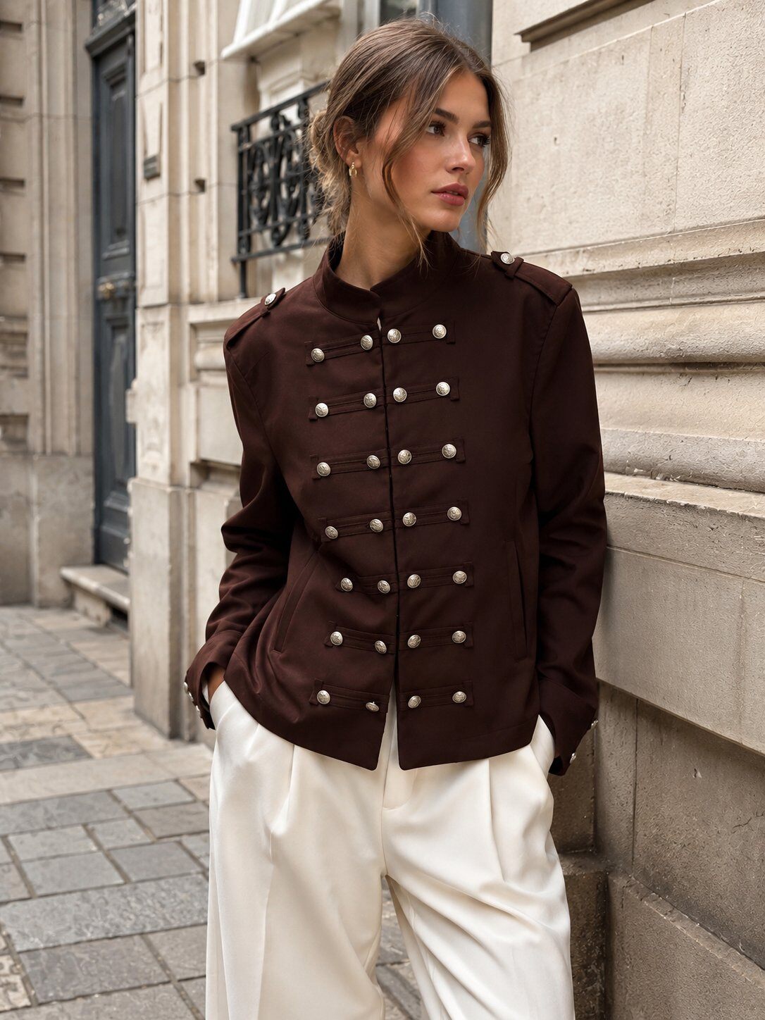 Großhändler Miss Charm - Offiziersstil-Jacke