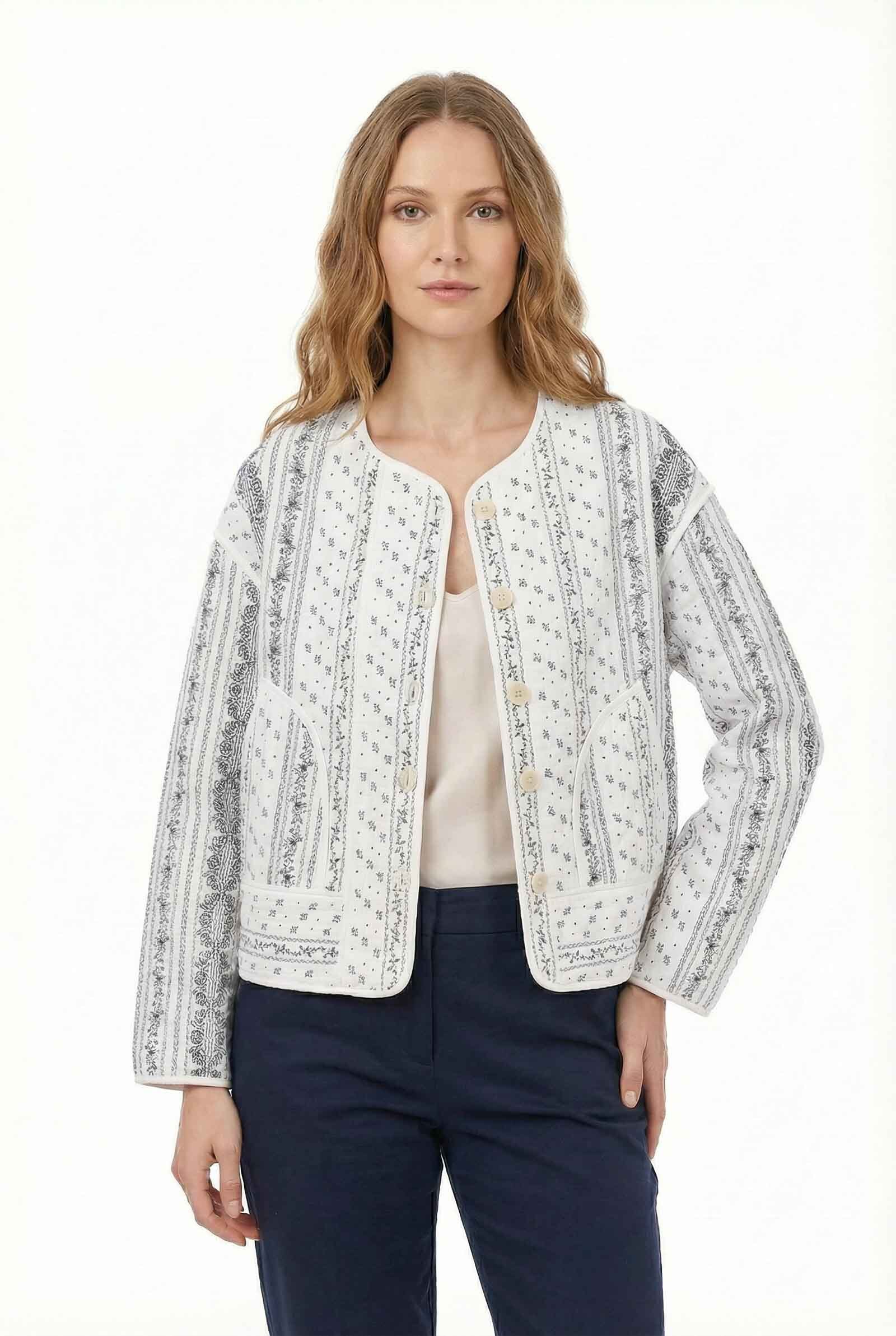 Mayorista Miss Charm - Chaqueta de algodón estampada