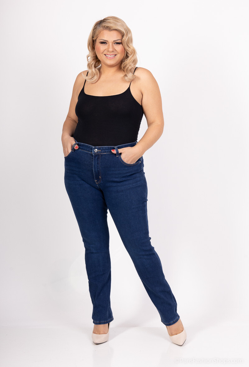 Großhändler Miss Fanny - Gerade geschnittene Jeans mit Push-Up-Effekt