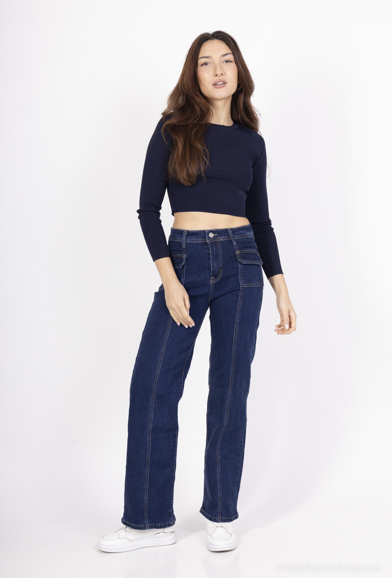 Grossiste Miss Fanny - Jeans wide leg