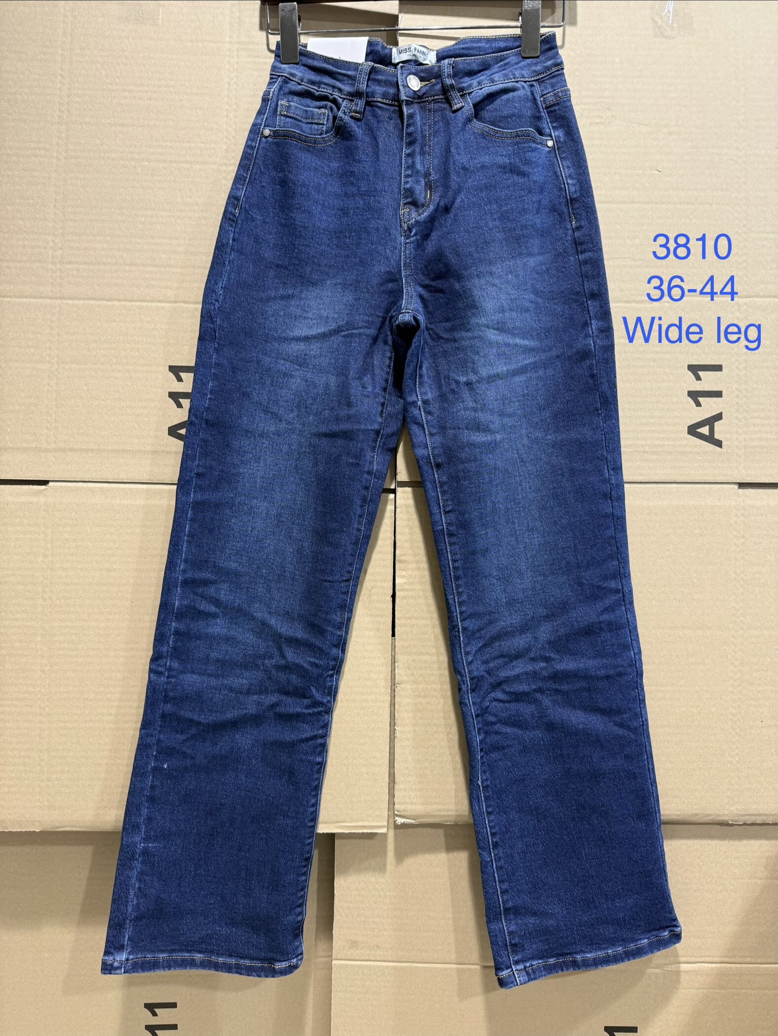Grossista Miss Fanny - Pantaloni in denim a gamba larga