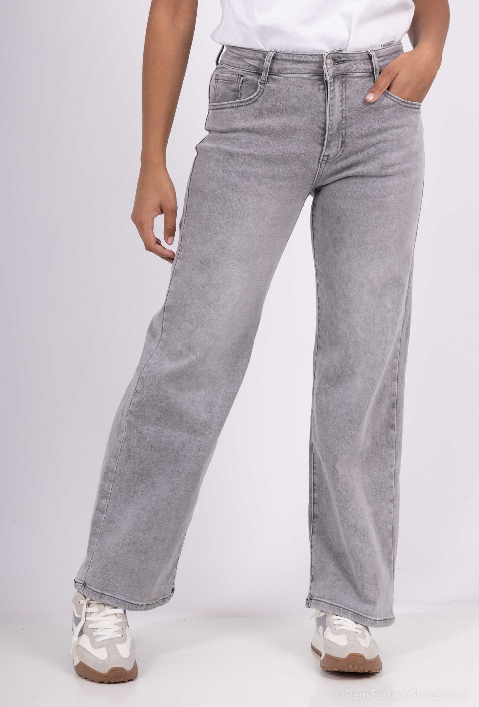 Wholesaler Miss Fanny - Wide Leg gray jeans