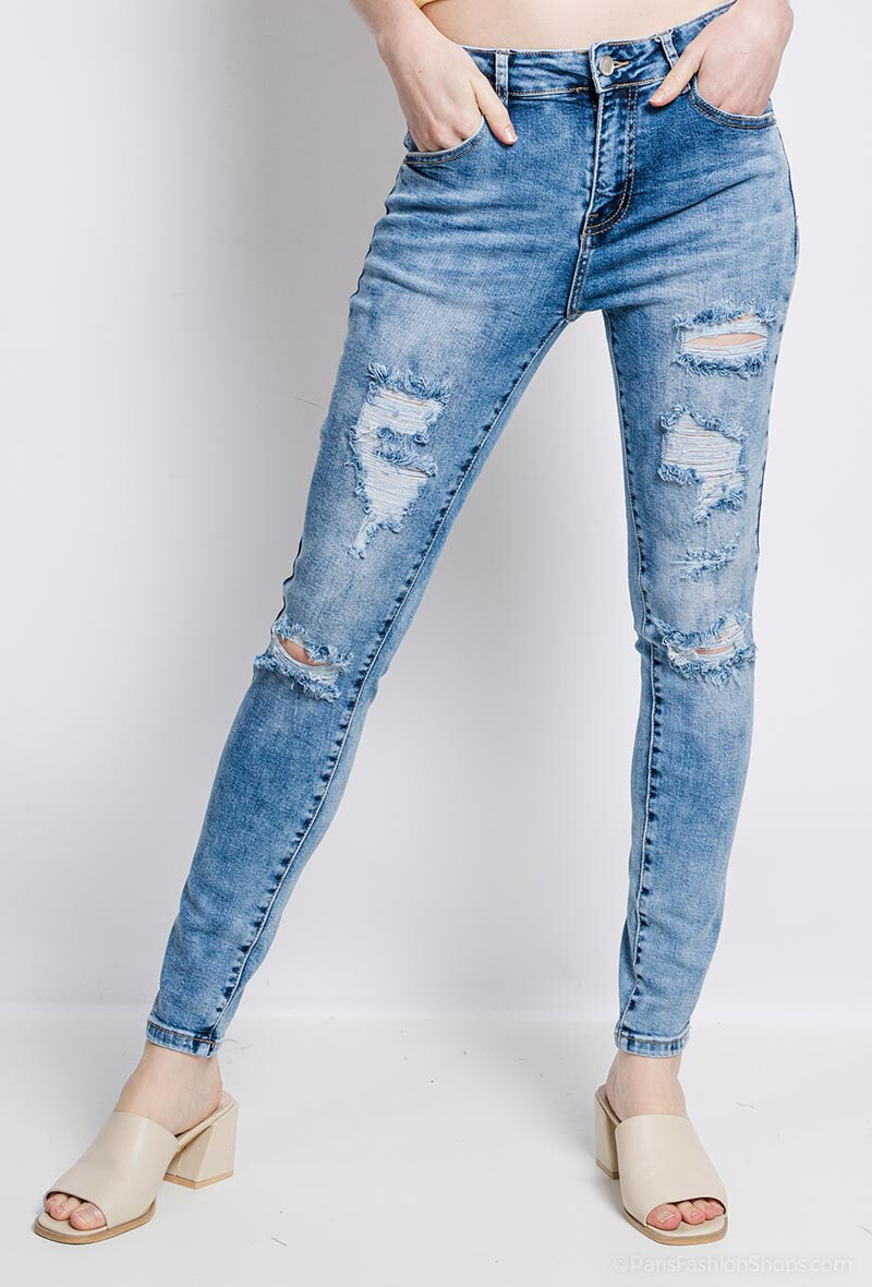 Wholesaler Miss Fanny - Ripped jeans pants