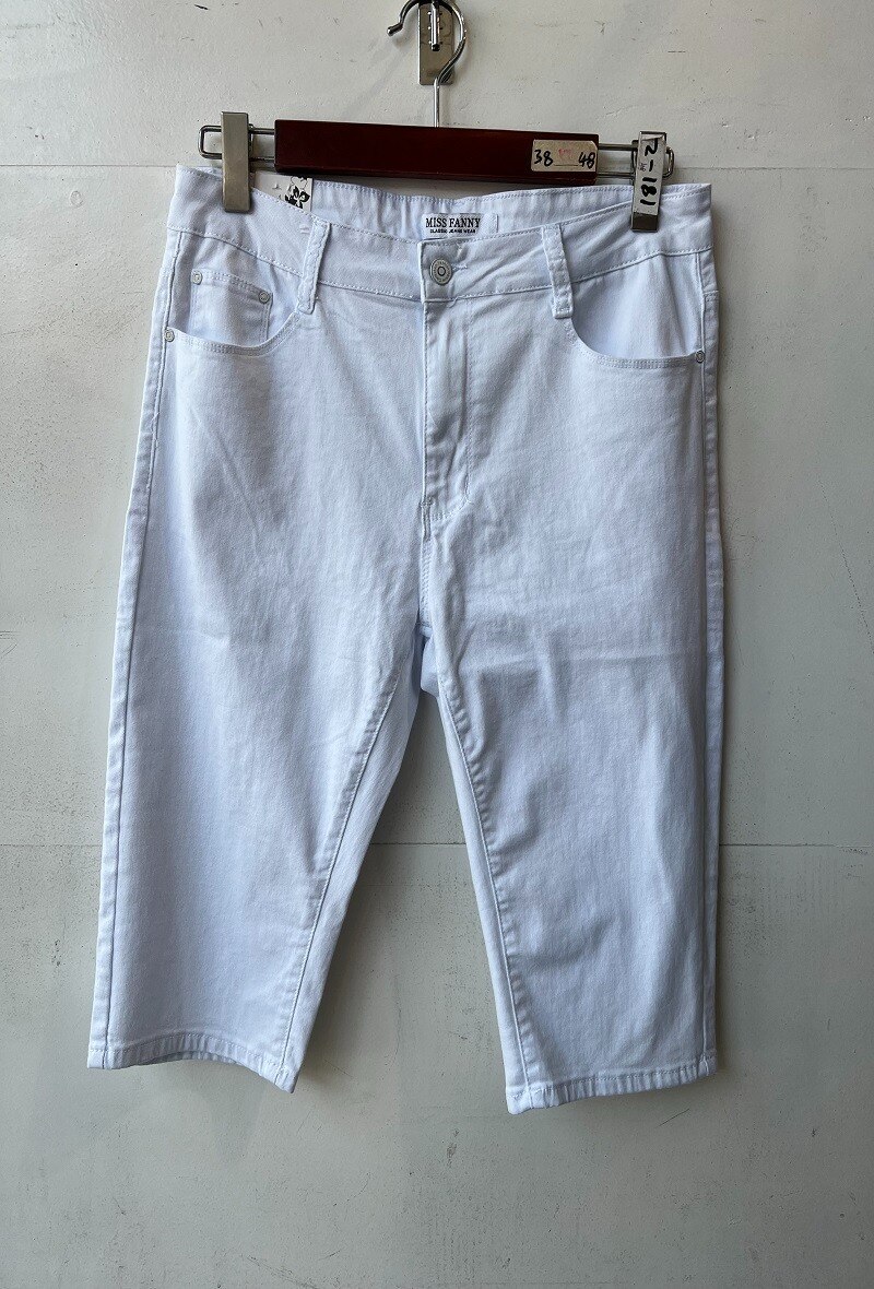 Wholesaler Miss Fanny - Colored cropped trousers in large size