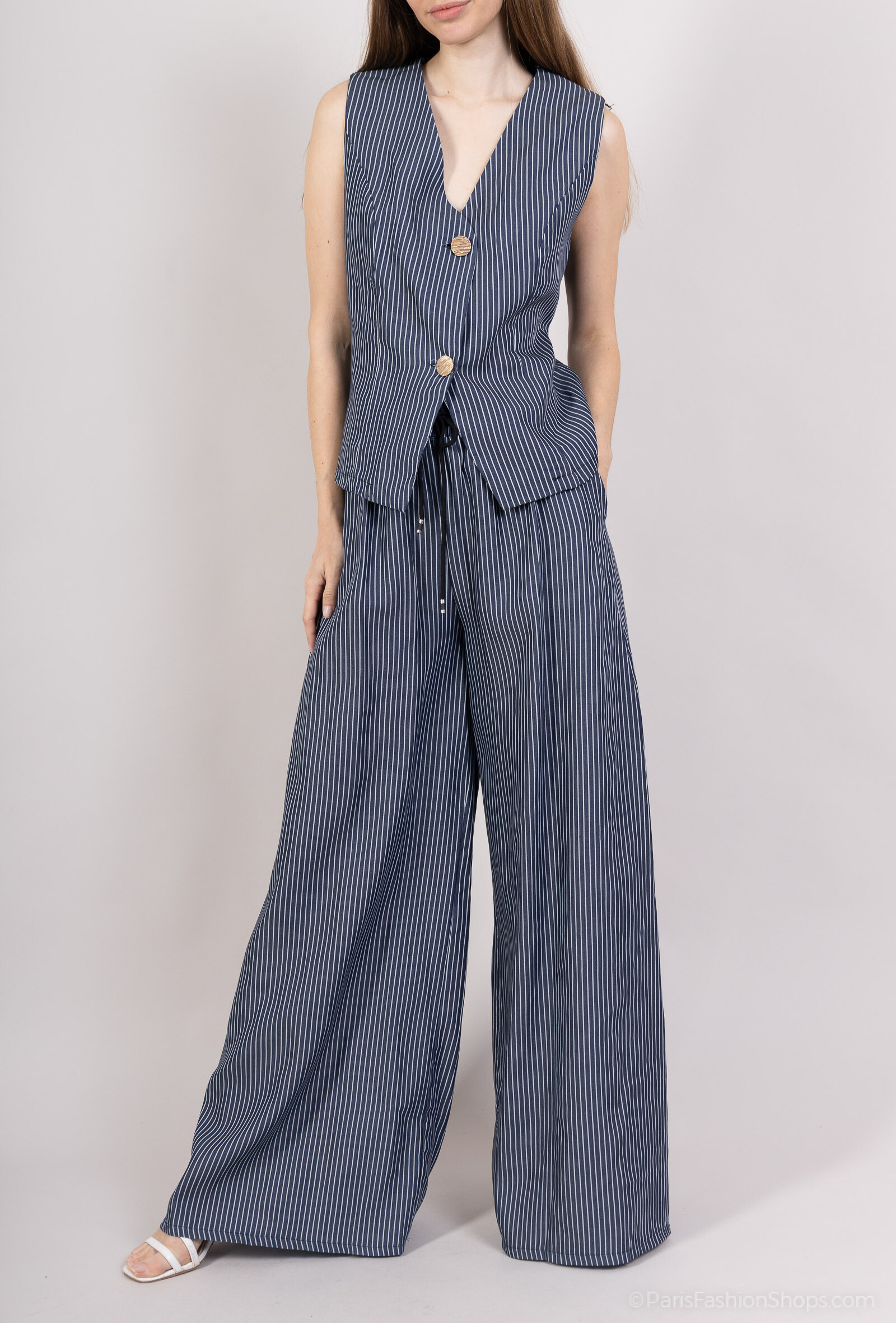Grossiste MISS KOKO - ensemble veste sans manche et pantalon