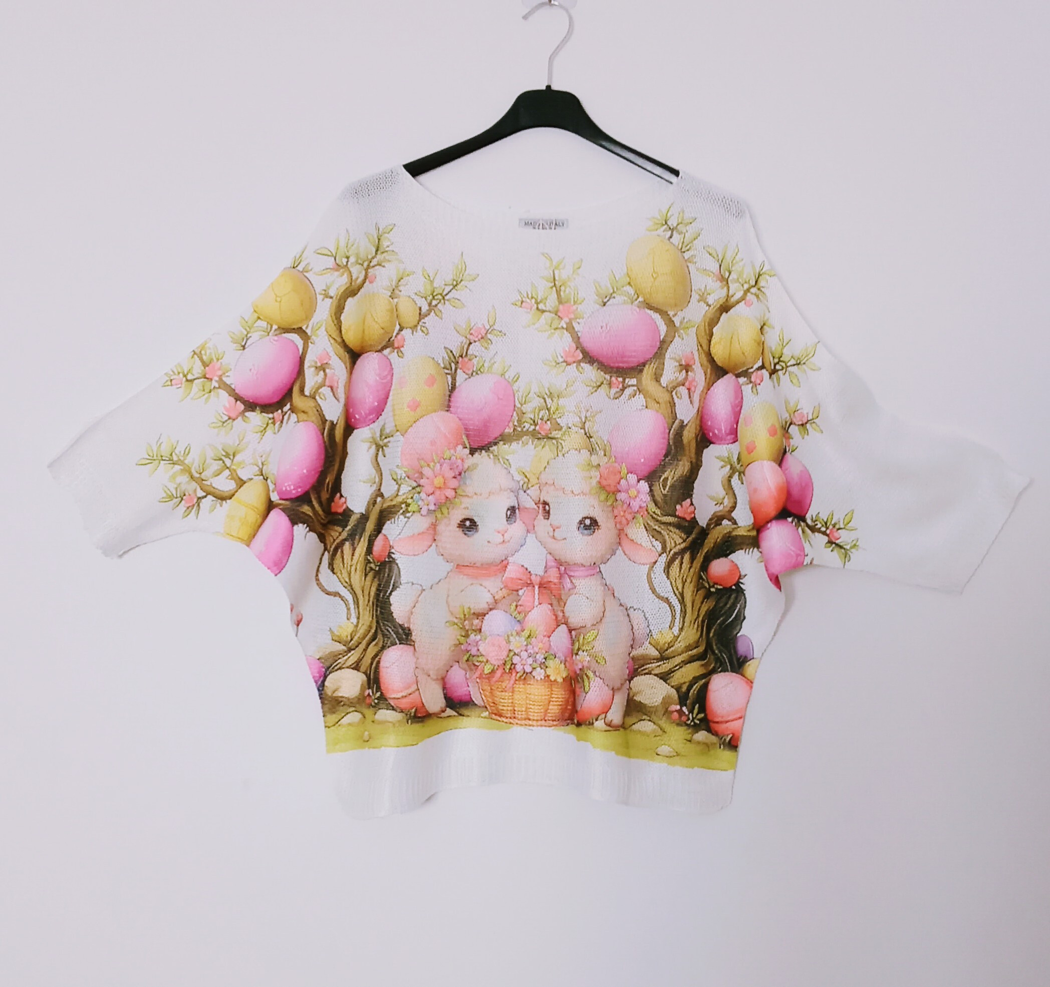 Grossiste MISS KOKO - pull manches courtes imprimé