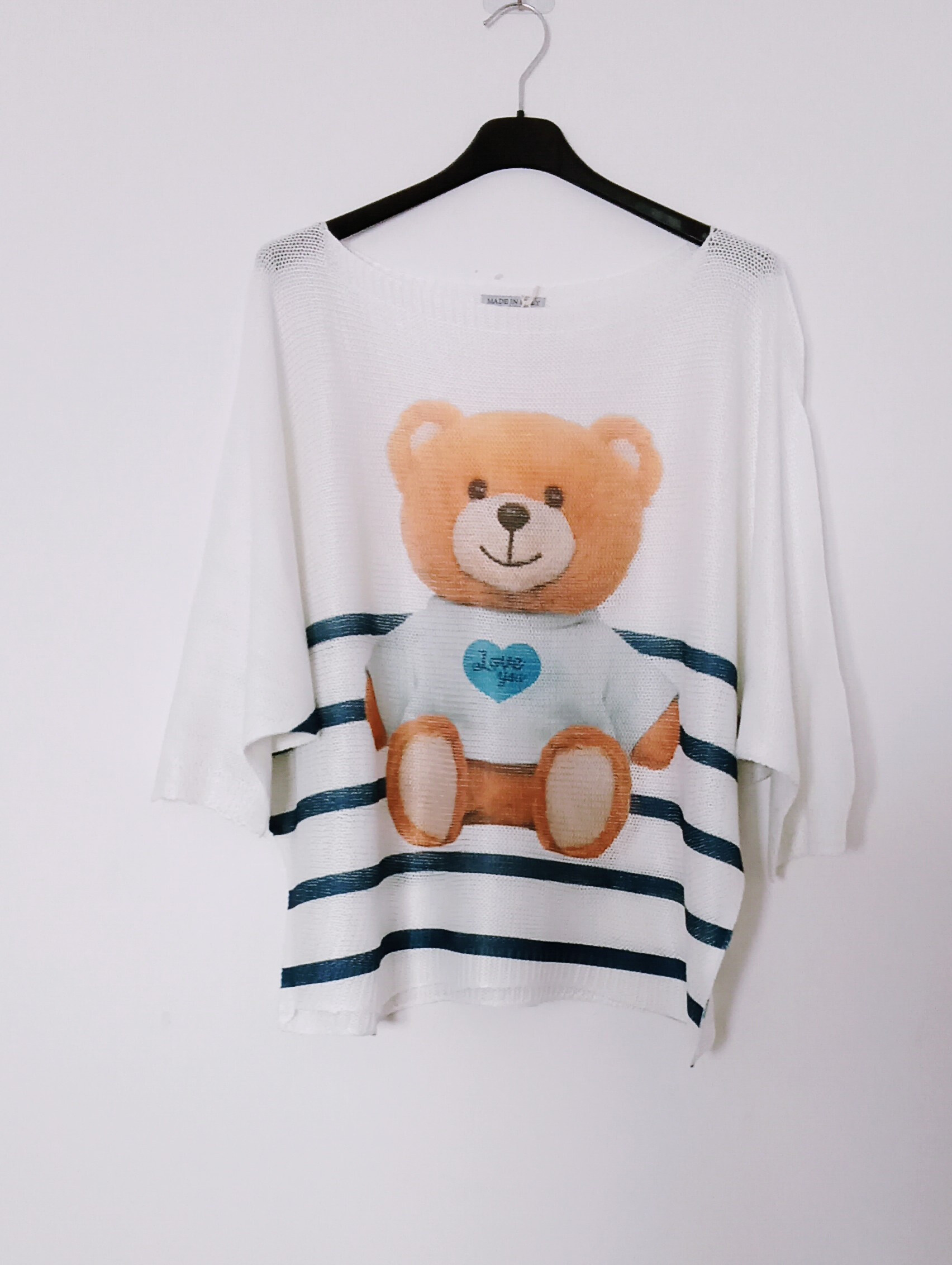 Grossiste MISS KOKO - pull manches courtes imprimé ours