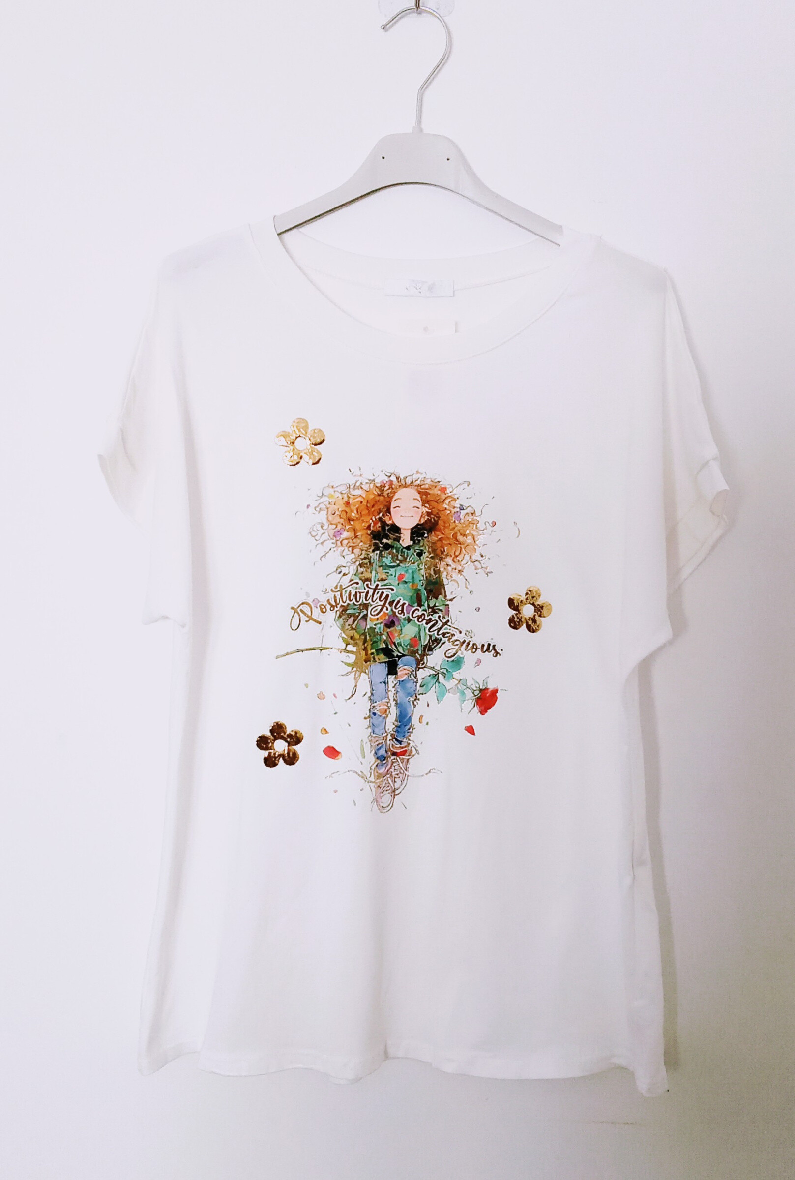 Grossiste MISS KOKO - t-shirt col rond manches courtes en coton imprimé