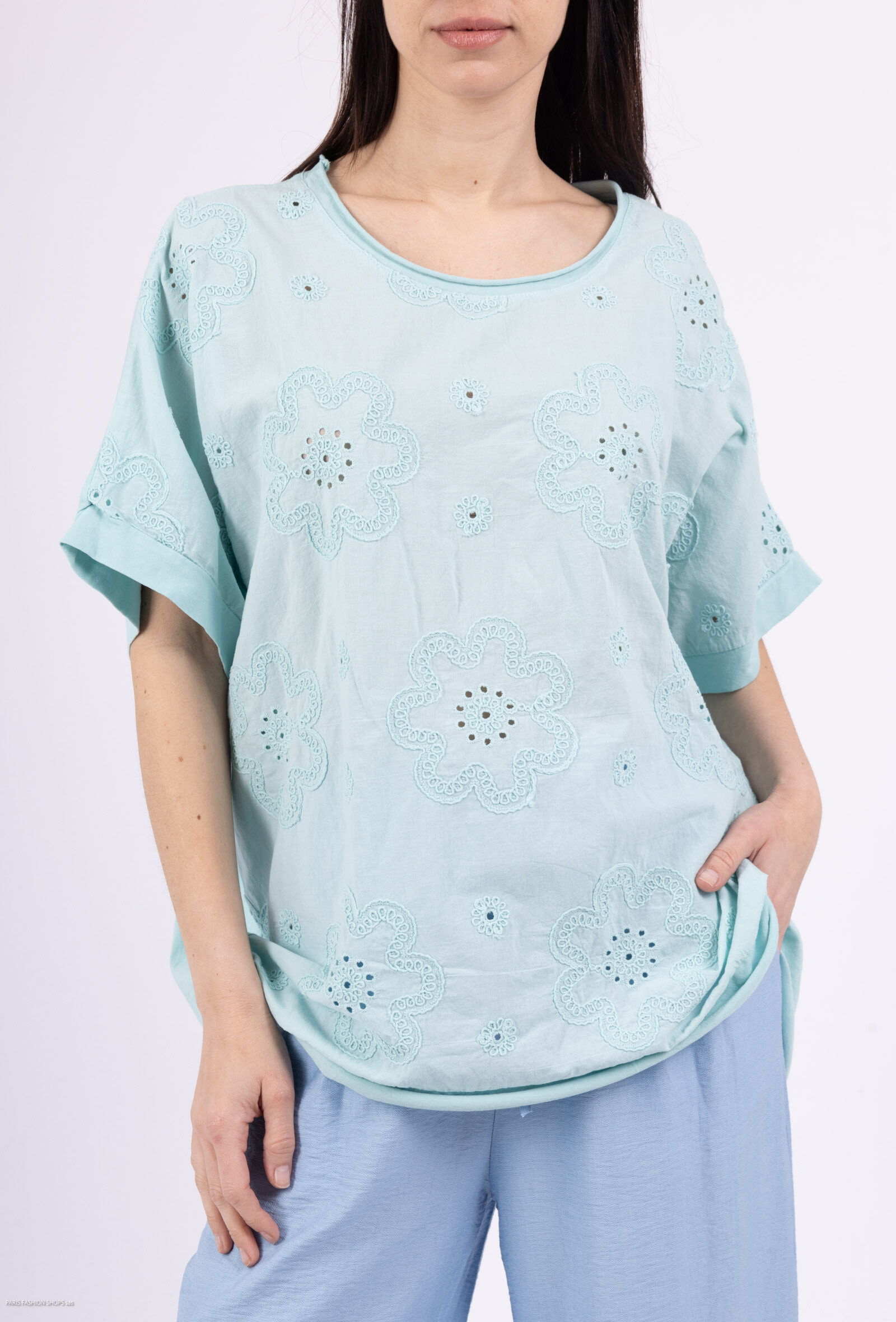 Grossiste MISS KOKO - t-shirt brodé manche courte
