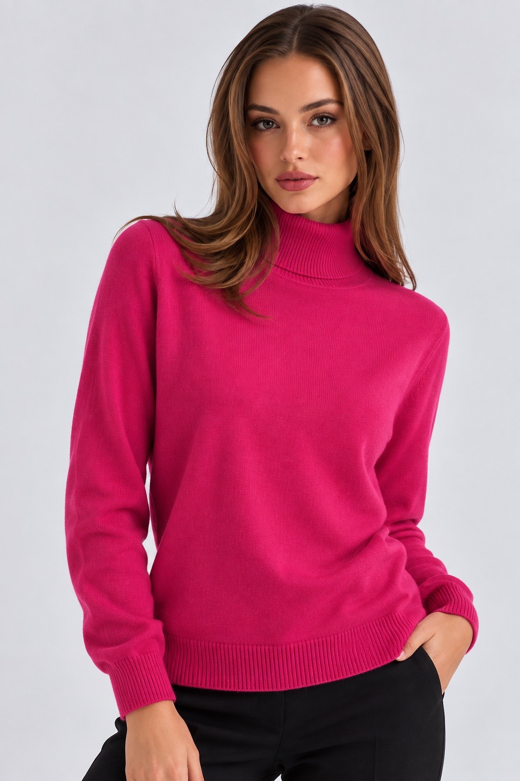 Wholesaler MISS SARA - V-neck sweater – Available in various colors