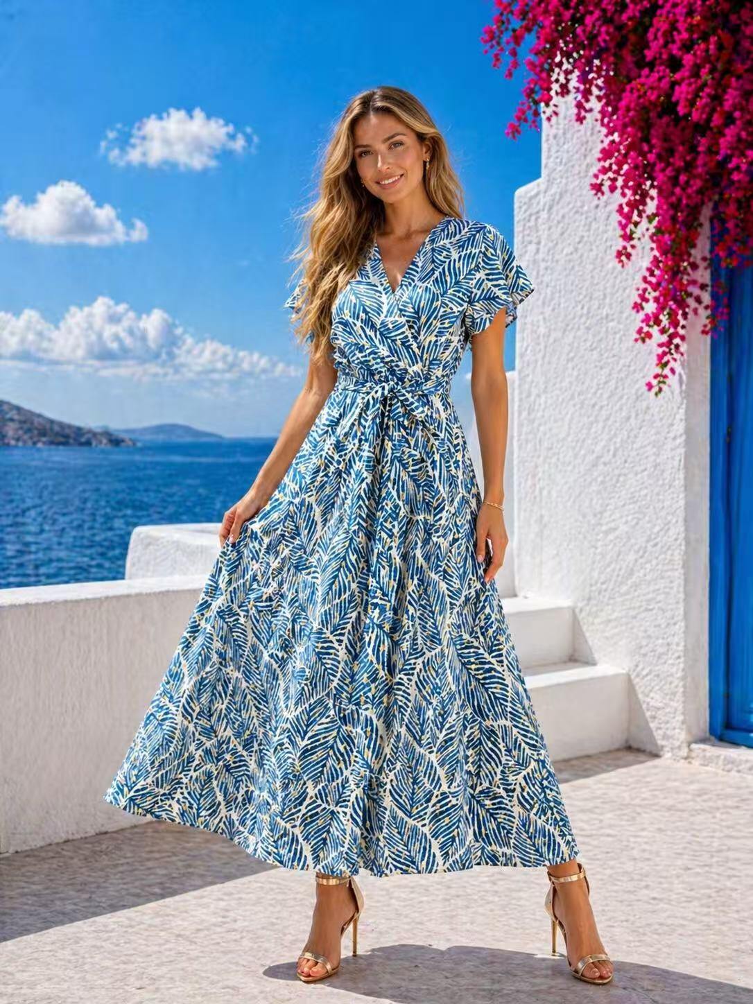 Grossiste MISS SARA - Robe imprimée