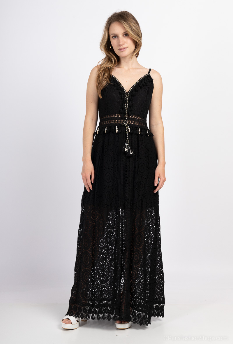 Wholesaler Miss Sissi - lace playsuit with long skirt, adjustable straps