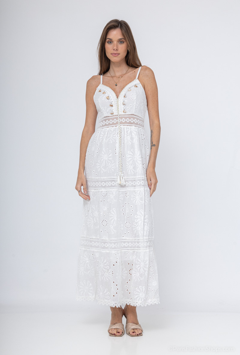 Wholesaler Miss Sissi - long embroidered dress
