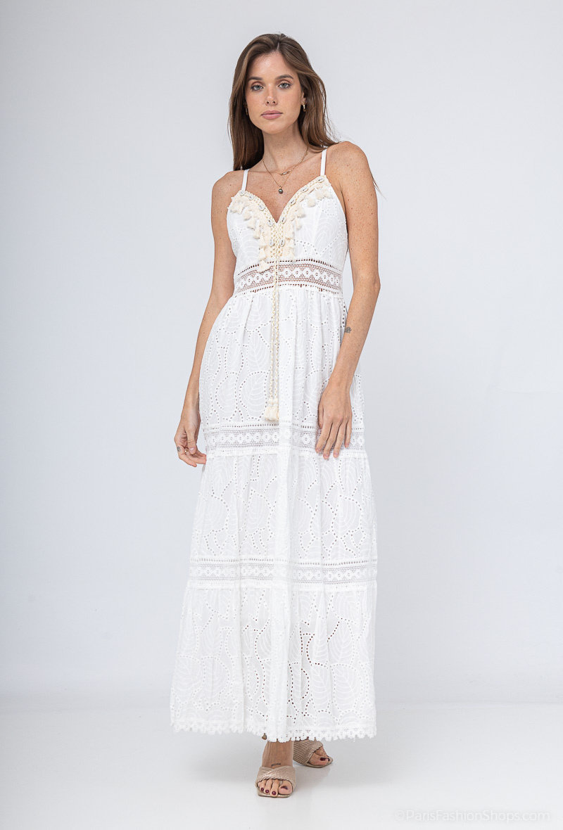 Wholesaler Miss Sissi - long embroidered dress