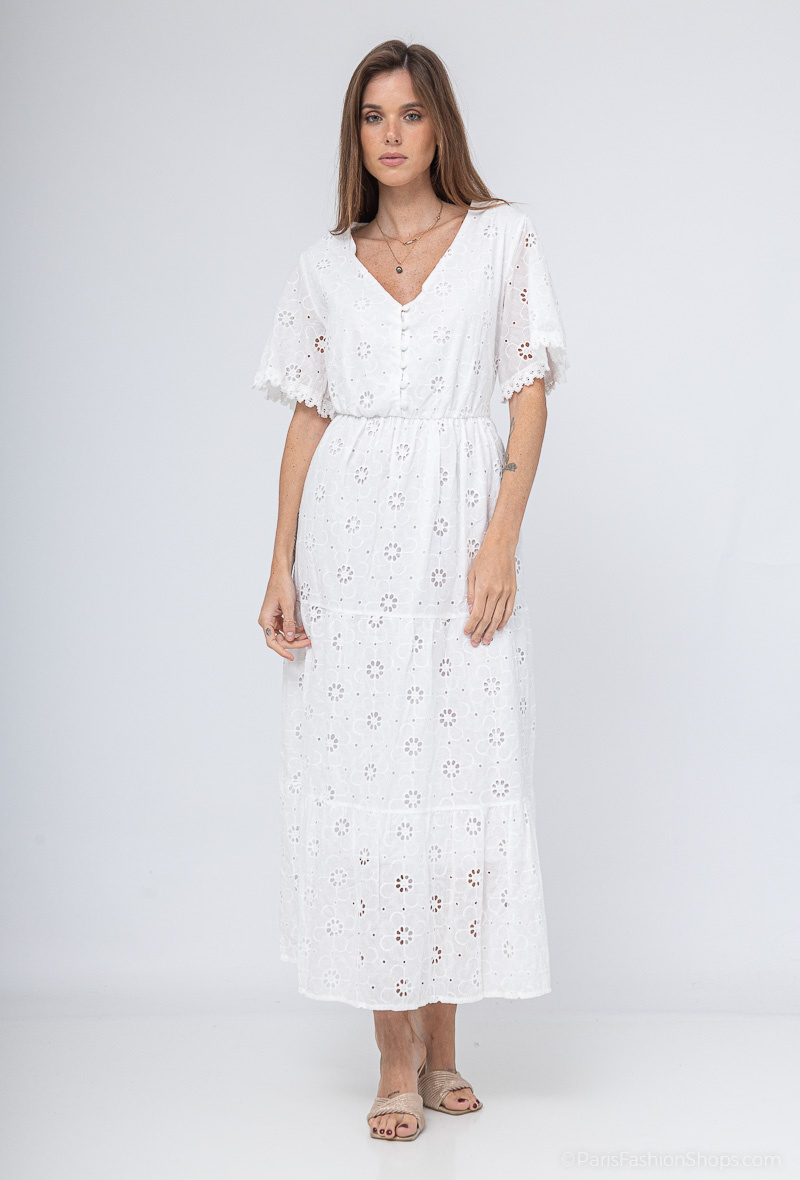 Wholesaler Miss Sissi - long embroidered dress